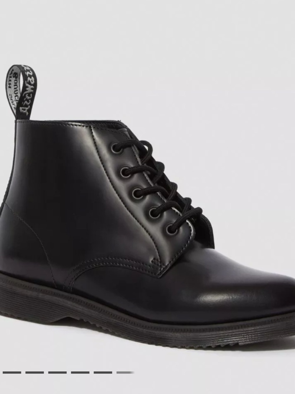 Dr. Martens Emmeline Smoth Leather Lace Ankle Boots